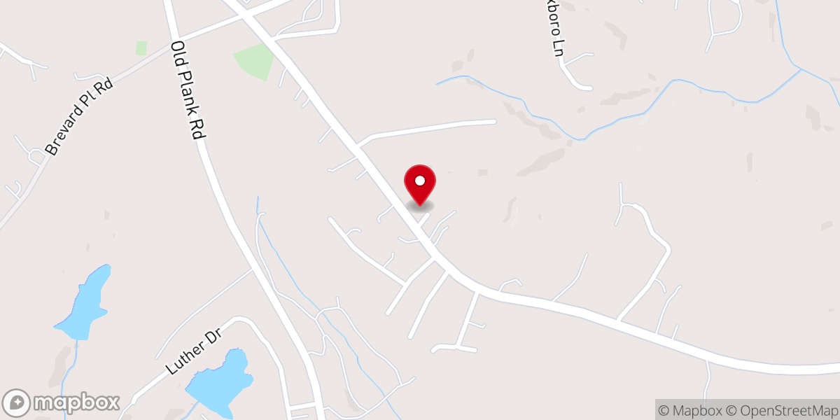 Map showing location of East Lincoln Missionary Baptist Church