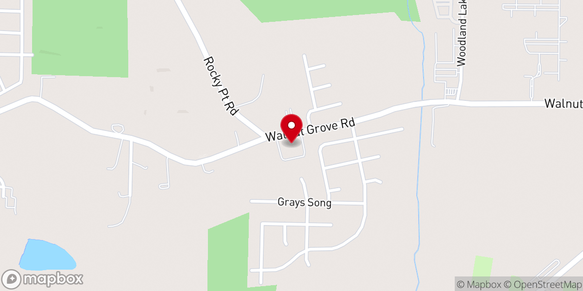 Map showing location of Faith Anglican Church