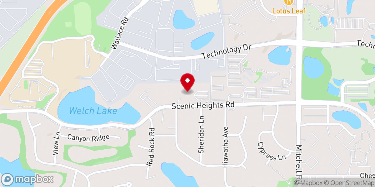 Map showing location of Eden Prairie United Methodist Church