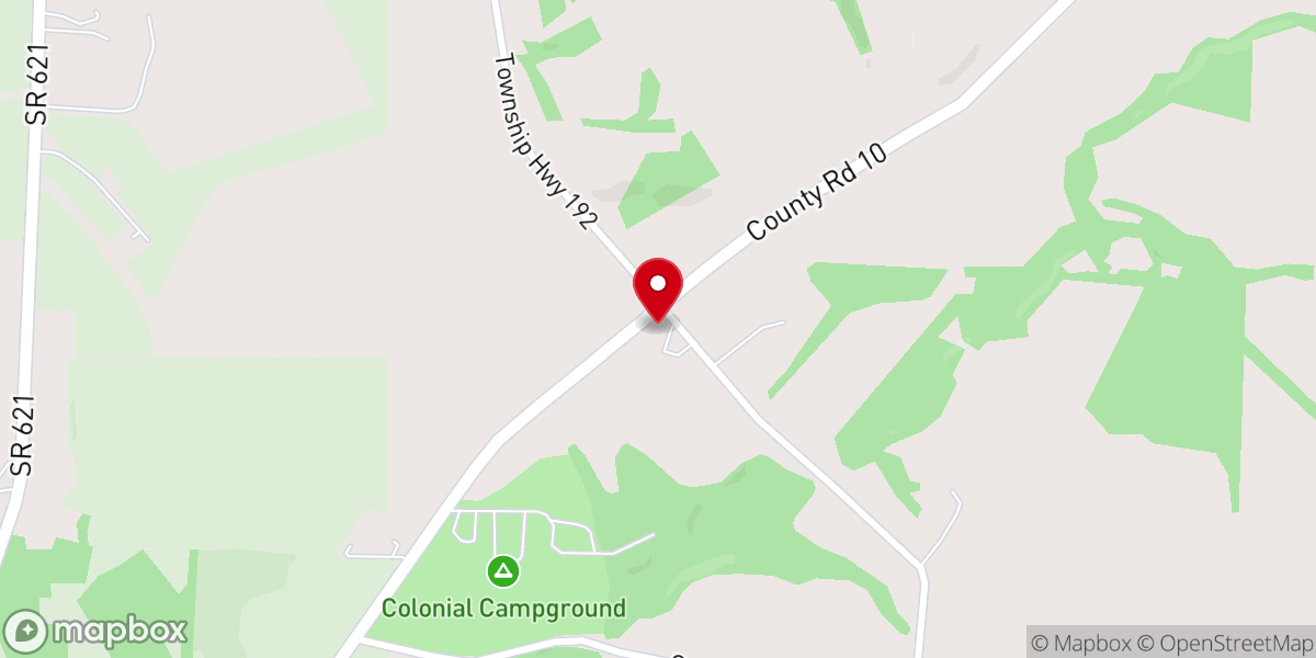Map showing location of Meadows of Light Amish Mennonite Church