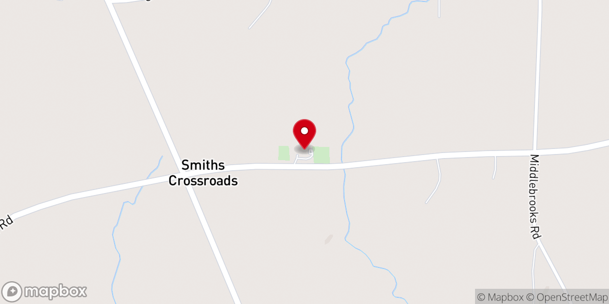 Map showing location of Smith Chapel United Methodist