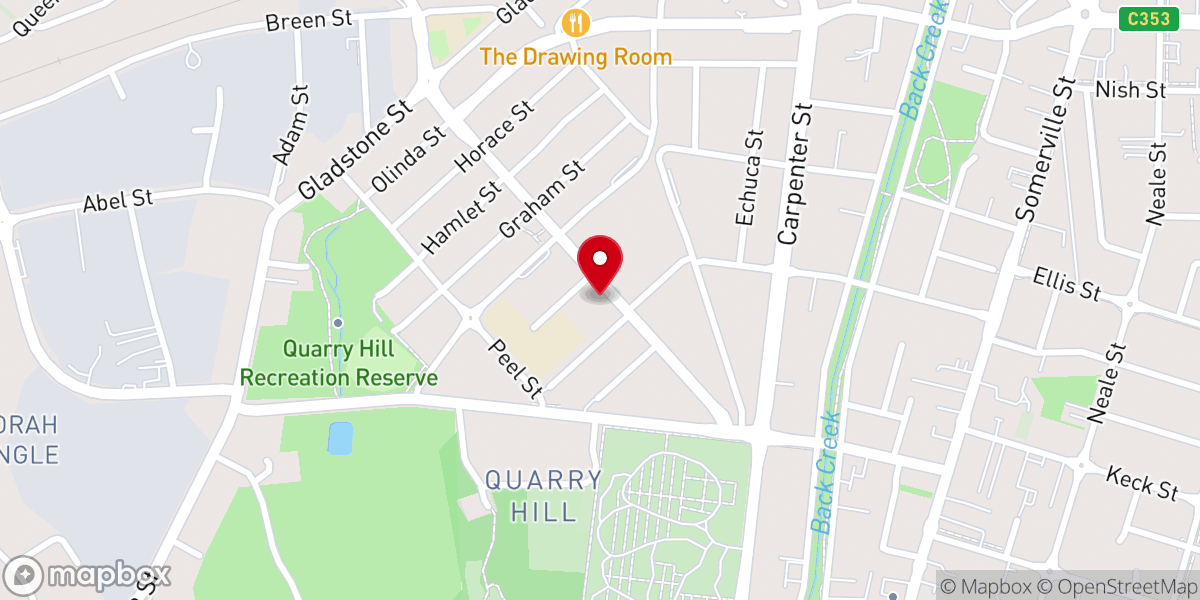 Map showing location of St Joseph's Catholic Church