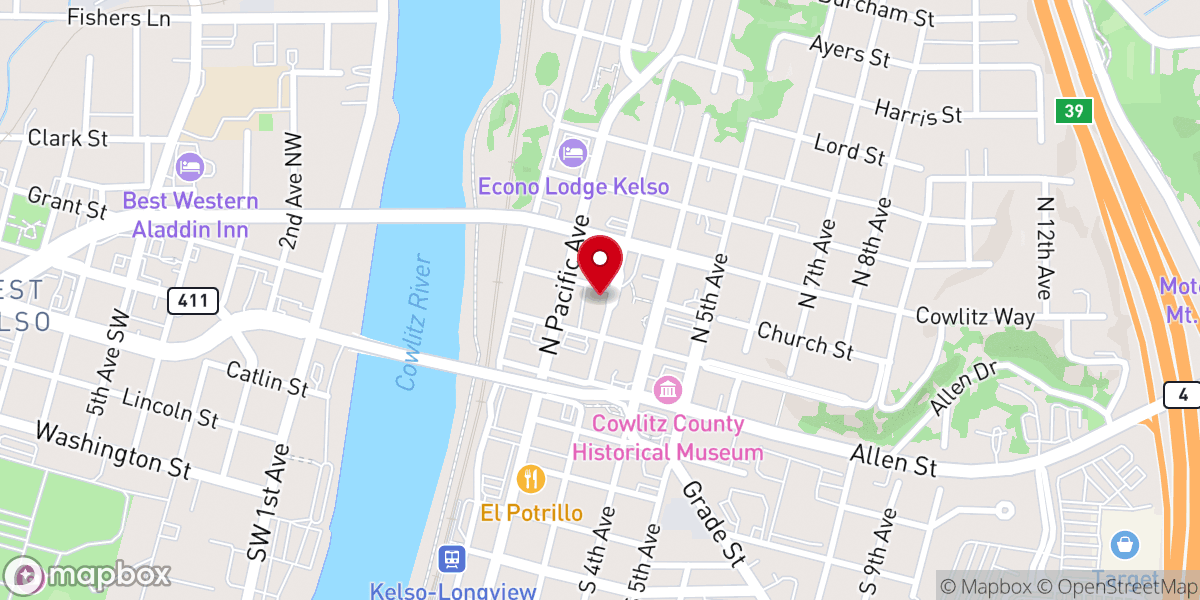 Map showing location of Church Street Wellness Center