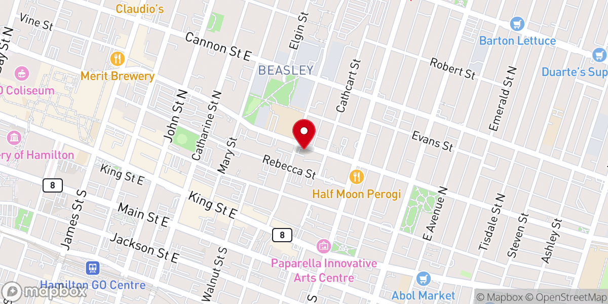 Map showing location of Streetlight Christian Church