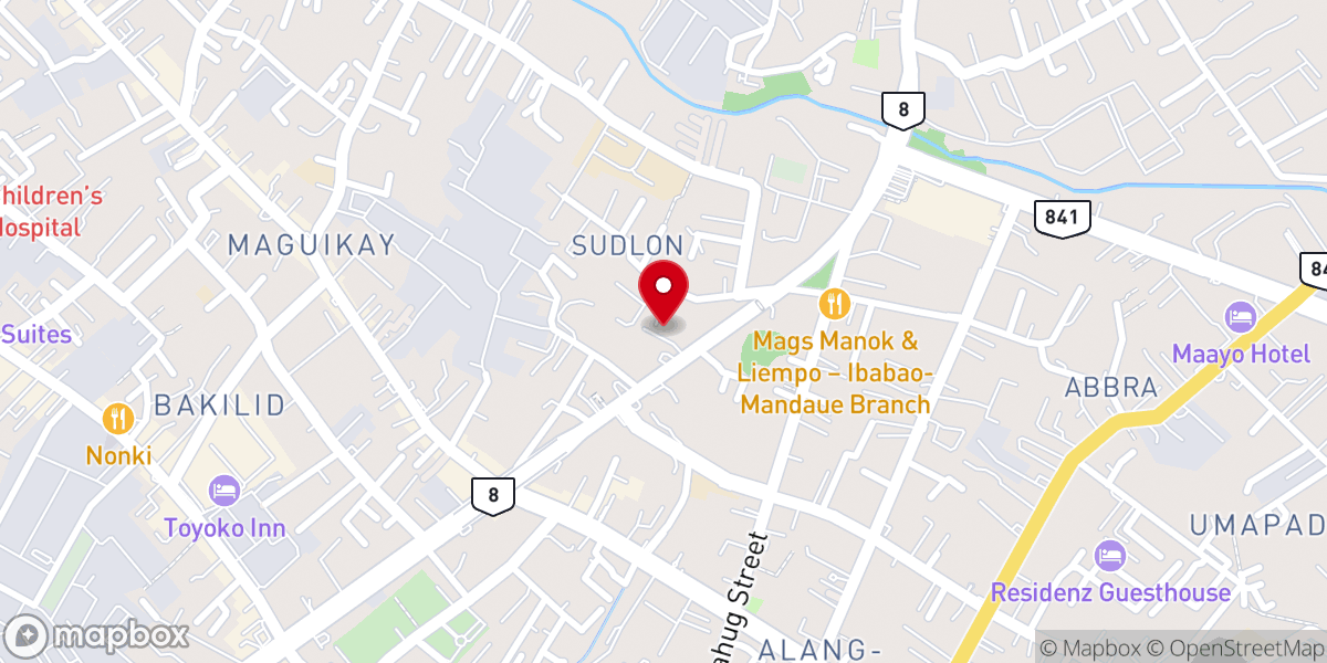 Map showing location of Grace Baptist Church Mandaue