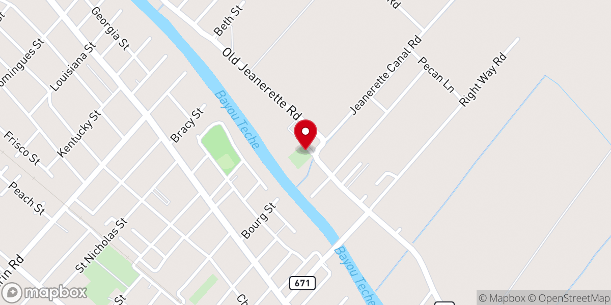 Map showing location of Our Lady of Victory Catholic Church
