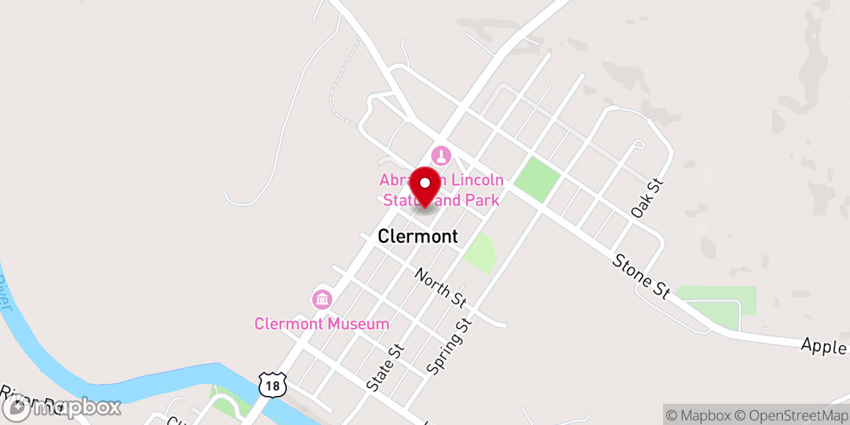 Map showing location of St Peter's Catholic Church