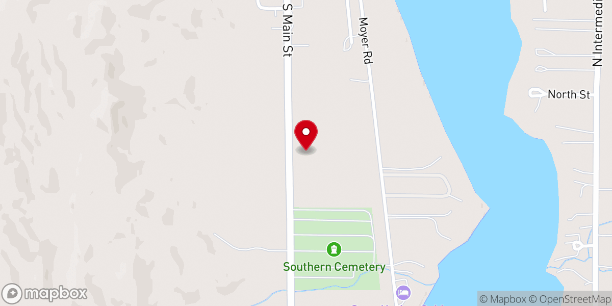 Map showing location of Central Lake Township Office