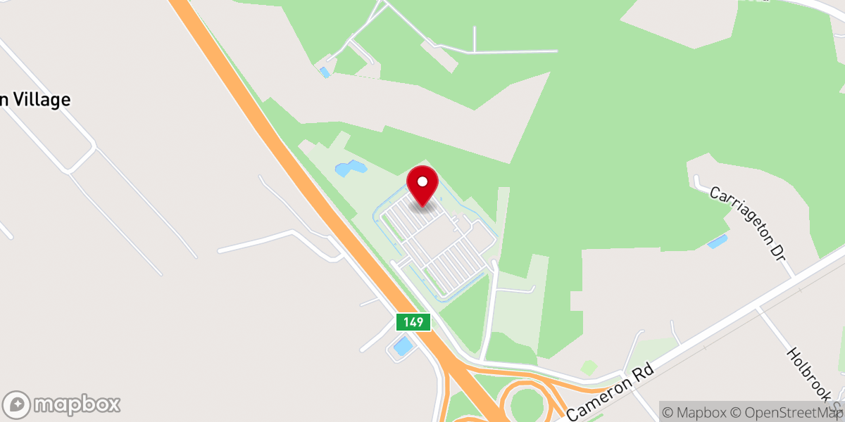 Map showing location of Assembly Hall of Jehovah's Witnesses