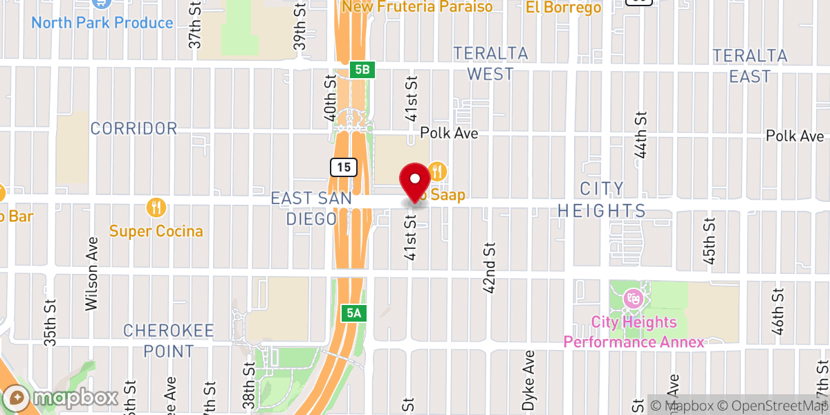 Map showing location of Mid City Church Of The Nazarene