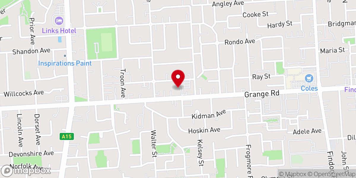 Map showing location of Mater Christi Parish Events