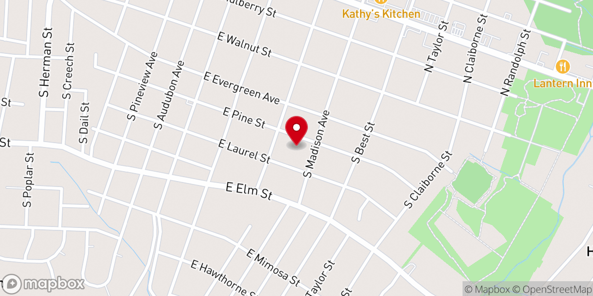 Map showing location of St. Luke United Methodist Church