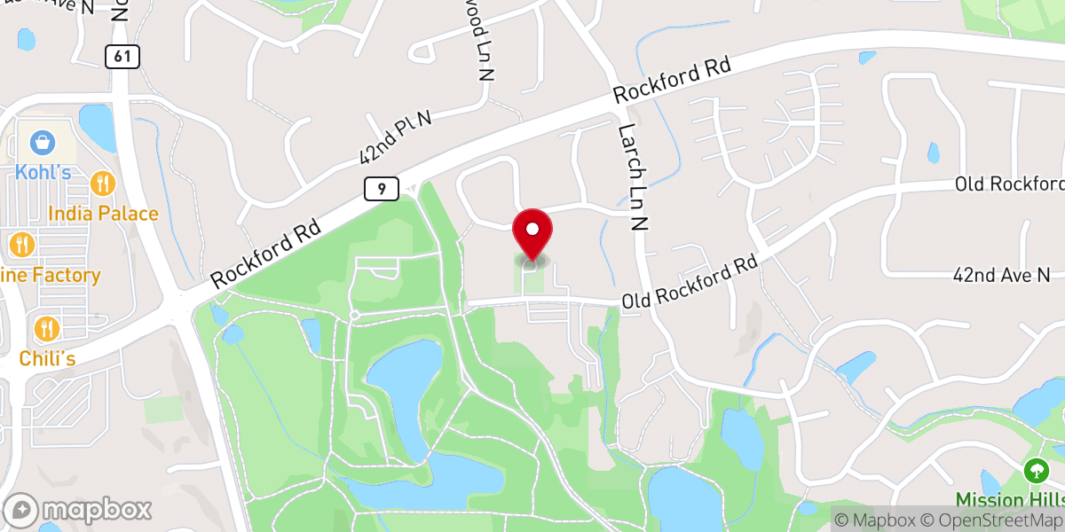 Map showing location of Mount Olivet Chapel