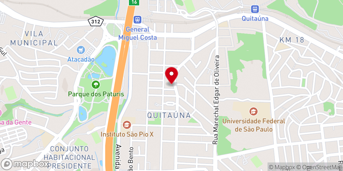 Map showing location of Igreja do Nazareno Amor e cuidado