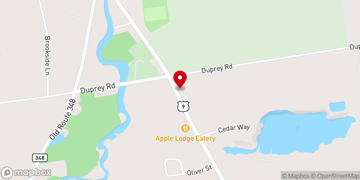 Map showing location of Chazy Orchards Inc