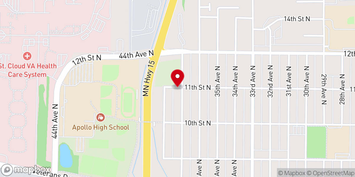 Map showing location of Redeemed Christian Church of God Christs Court St Cloud