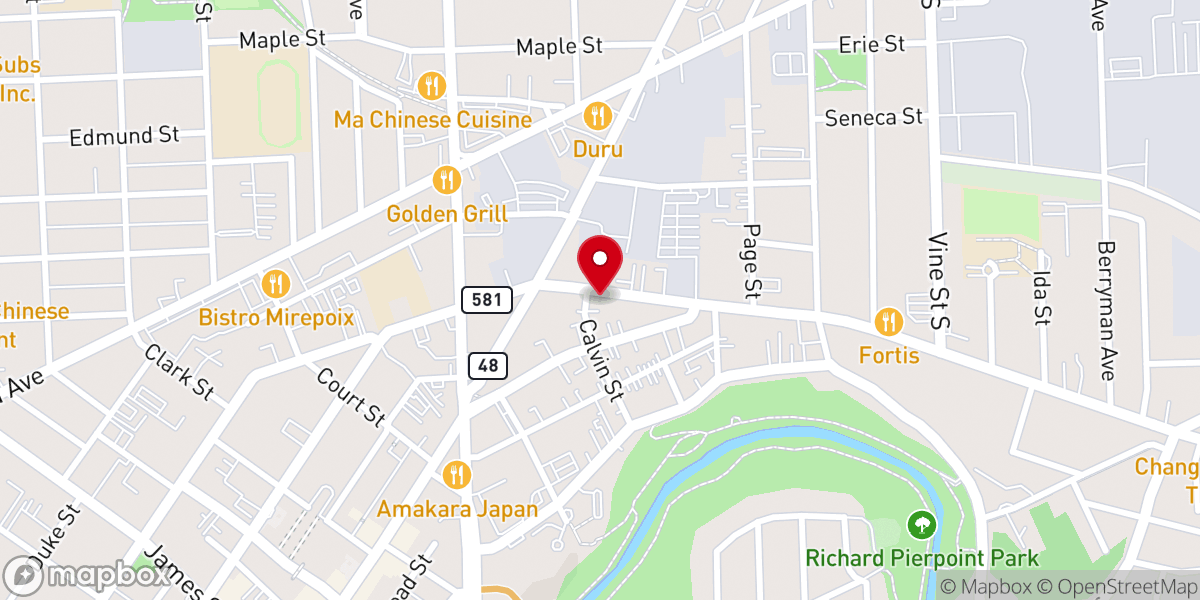 Map showing location of Congregation B'nai Israel and Jewish Community Centre