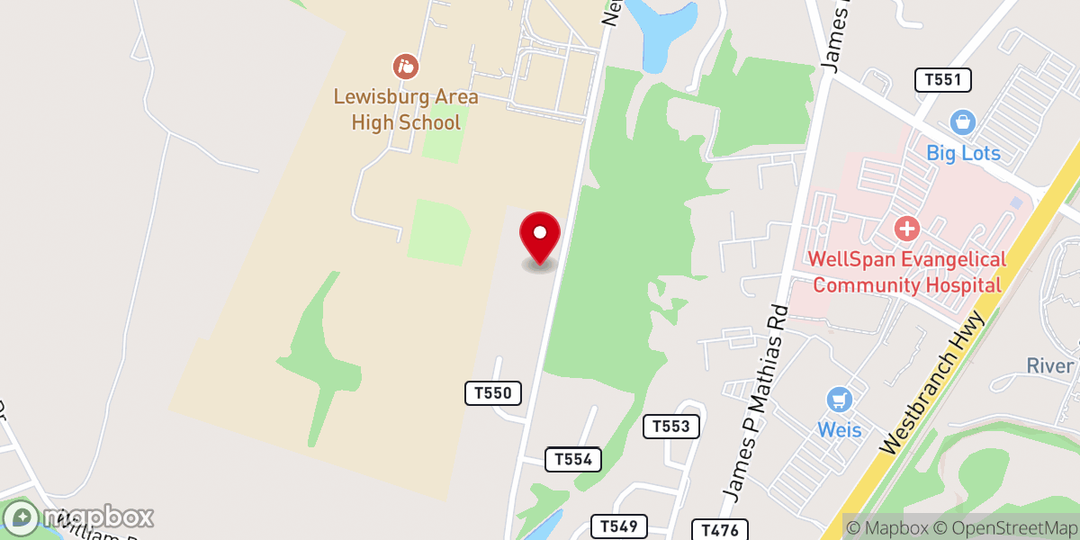 Map showing location of Church of Christ In Christian