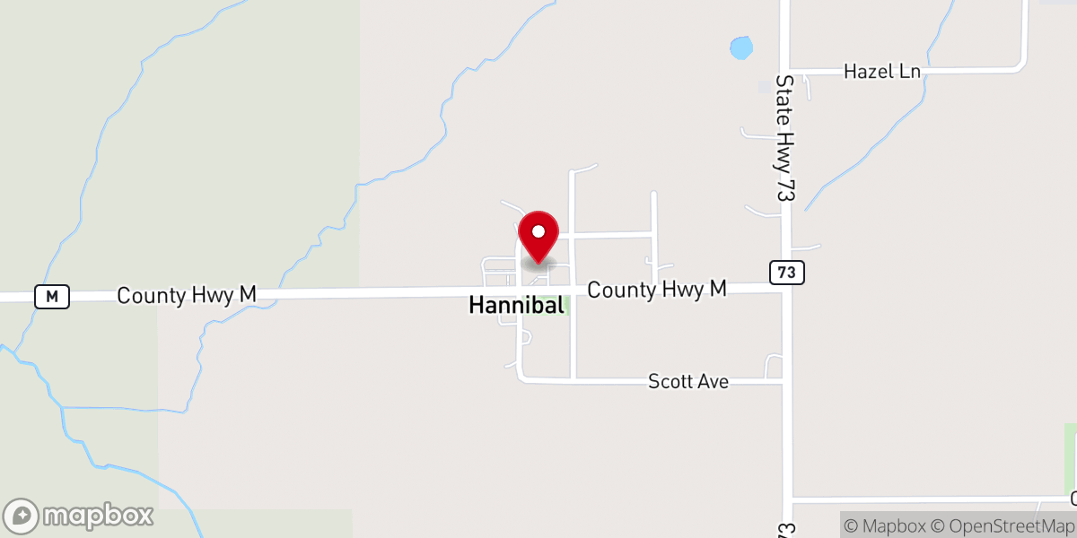 Map showing location of New Hope Presbyterian Church