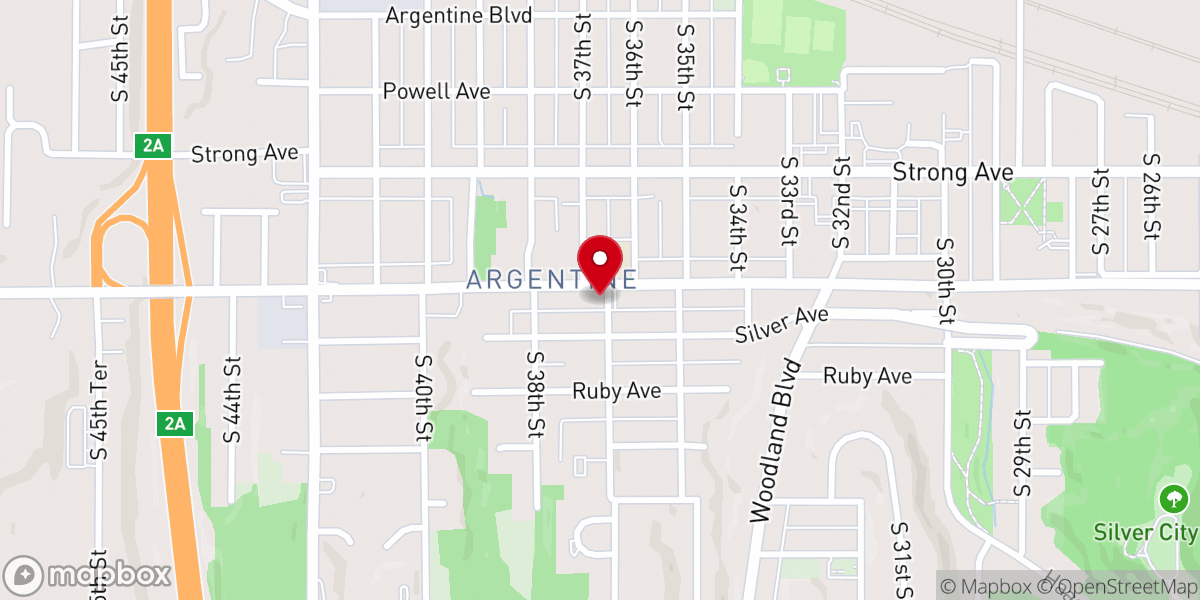 Map showing location of Argentine Mennonite Church