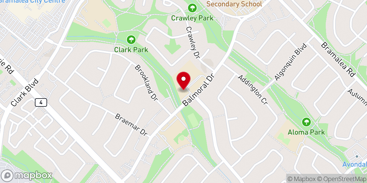 Map showing location of St. John Fisher Catholic Church