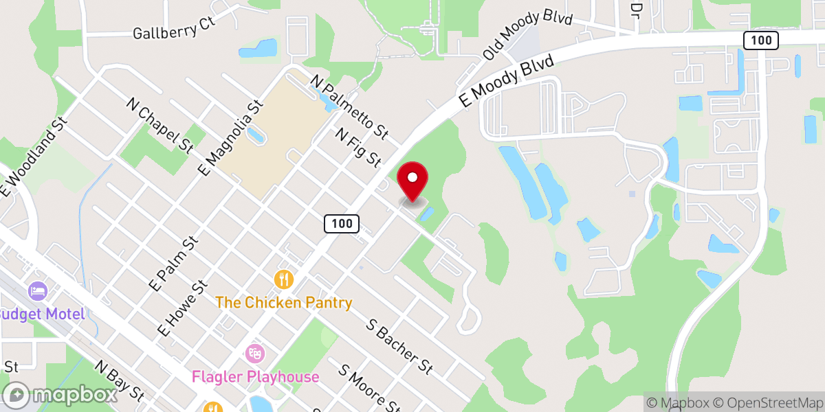 Map showing location of Palm Coast Portuguese Seventh Day Adventist Church