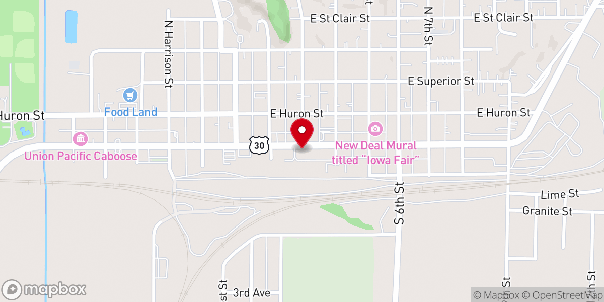 Map showing location of Grace Community Fellowship