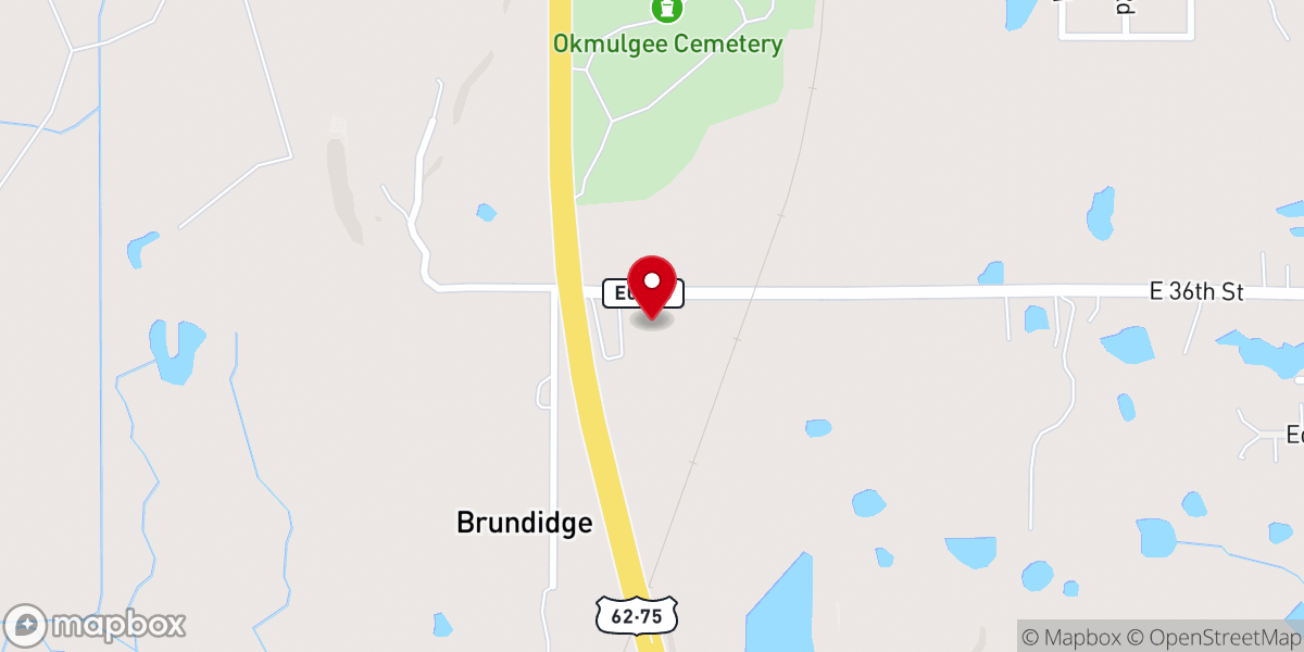 Map showing location of Town and Country Christian Church