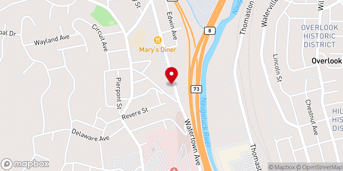 Map showing location of Amazing Grace Baptist Church