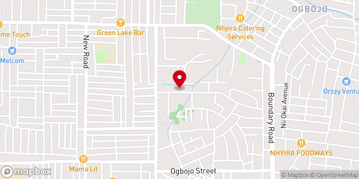 Map showing location of Action Chapel International - Blessings Cathedral, Madina