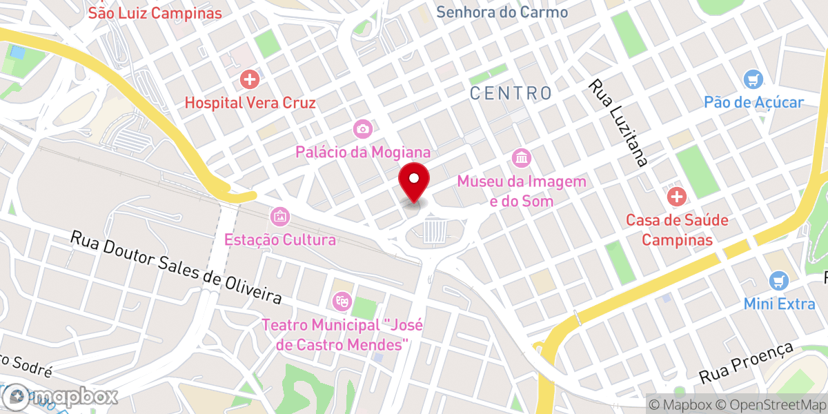 Map showing location of Igreja Evangélica Pentecostal Chama Divina