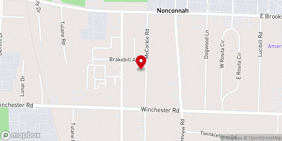 Map showing location of Unity Christian Church