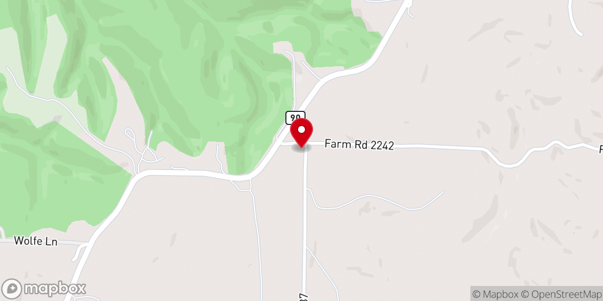 Map showing location of Mission Baptist Church