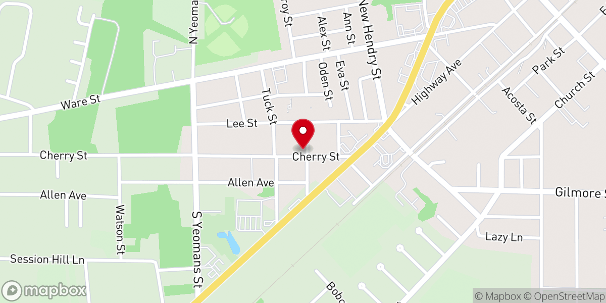 Map showing location of St. James AME Church