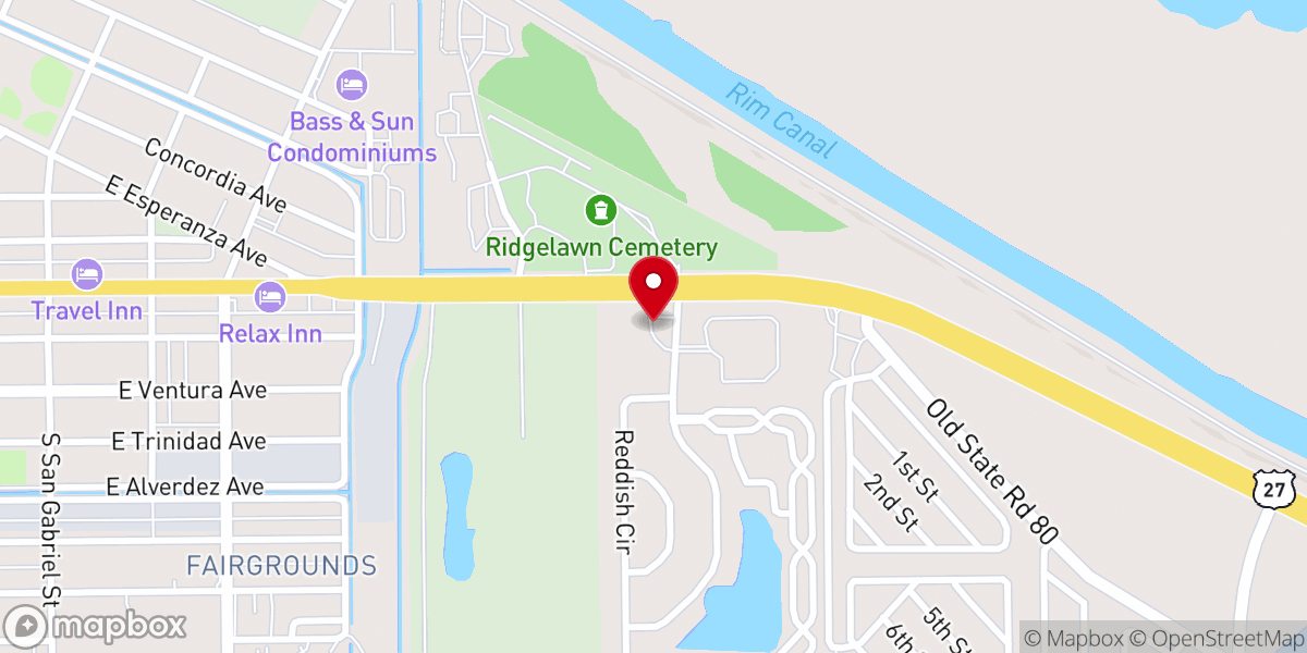 Map showing location of Harvest Academy Christian School