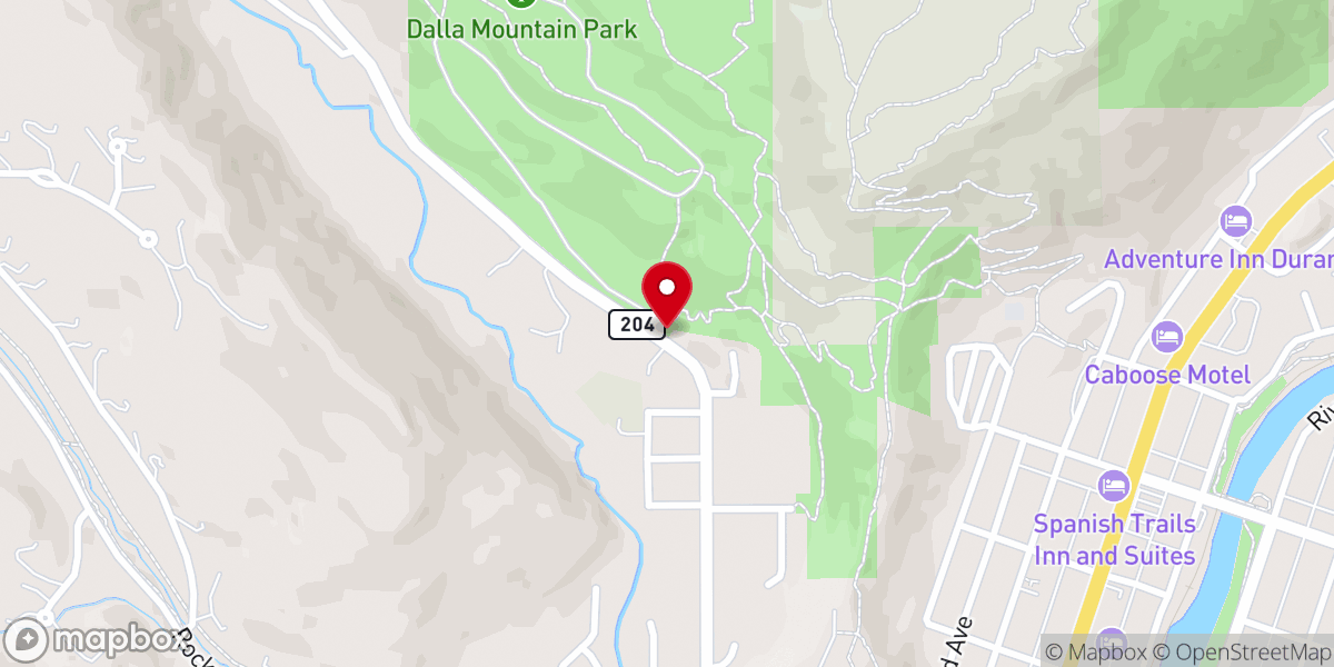 Map showing location of Dalla Mountain park