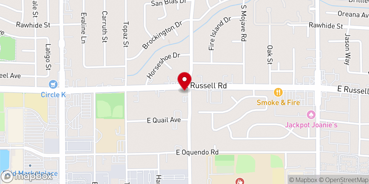 Map showing location of Fountain of Hope African Methodist Episcopal Church