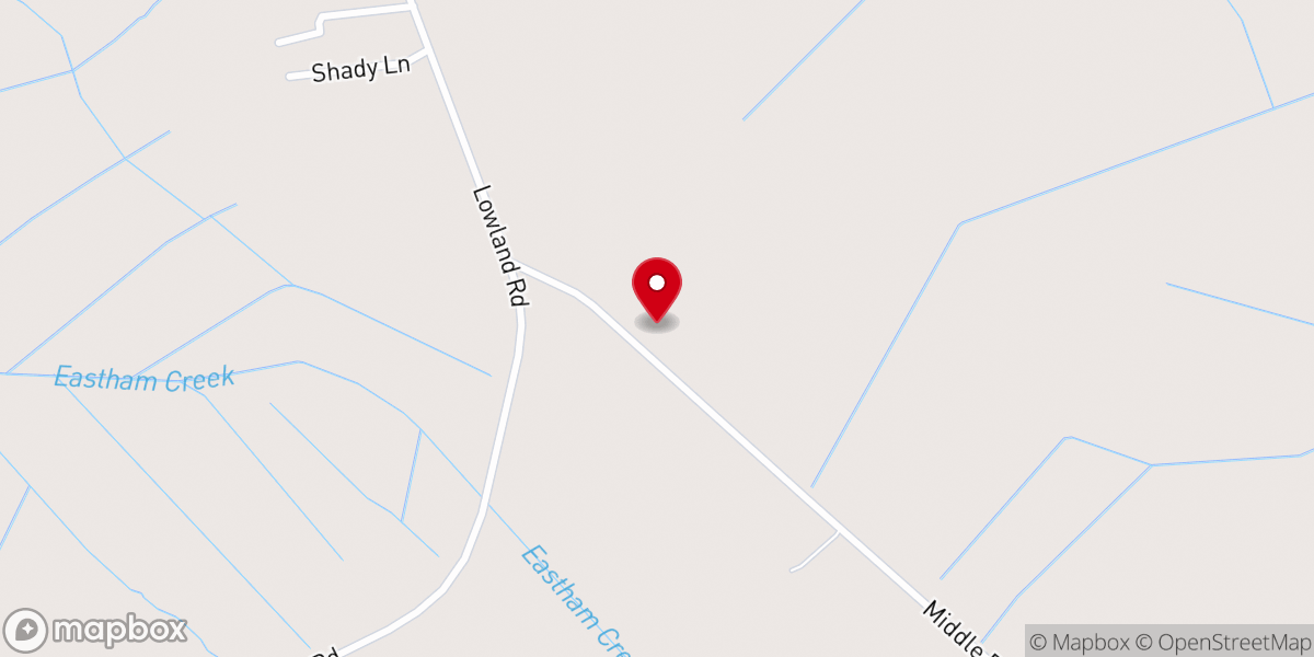 Map showing location of Shiloh Church