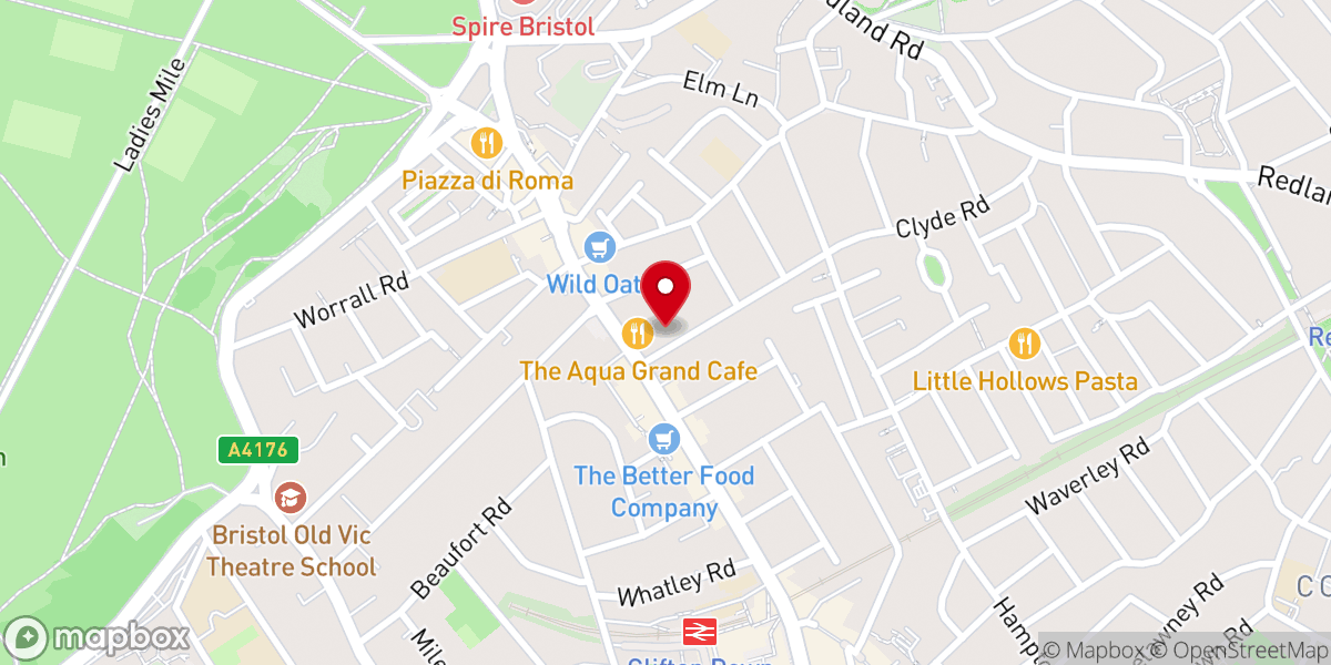 Map showing location of Redland Park URC Church