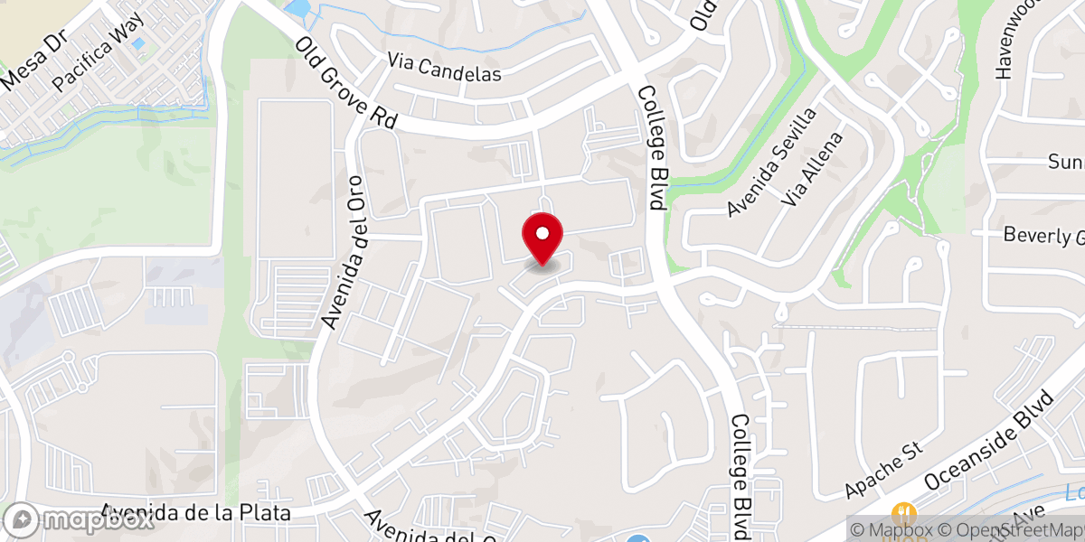 Map showing location of North County Christian Life