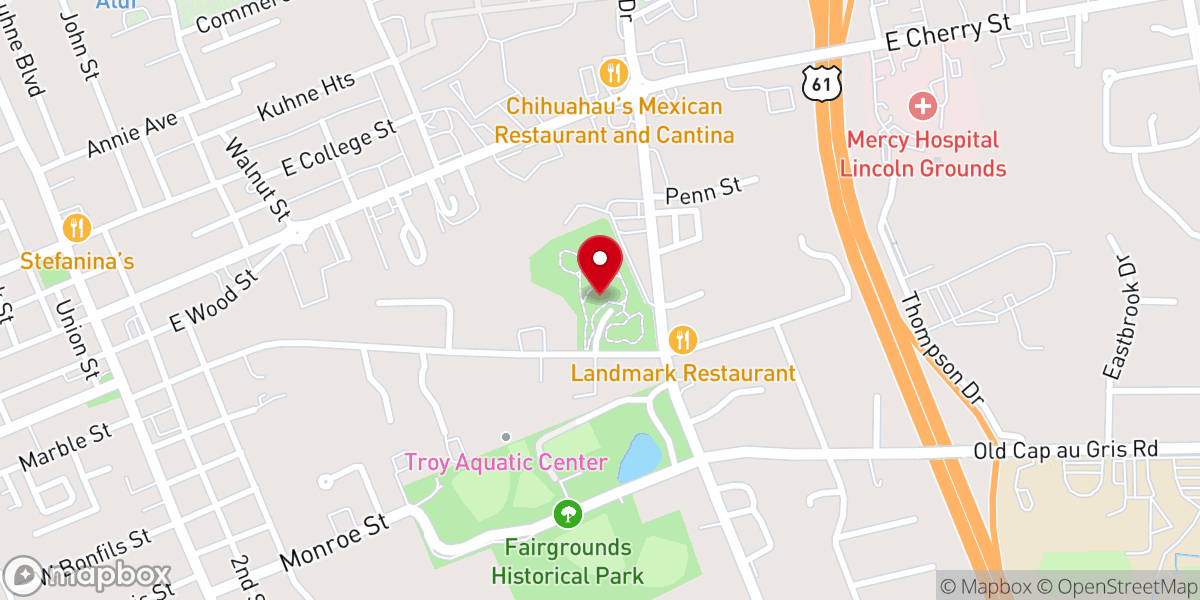 Map showing location of Avery Park