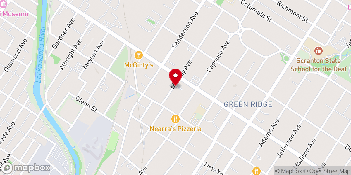 Map showing location of the shelter church