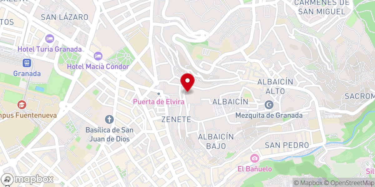 Map showing location of Puerta Monaita