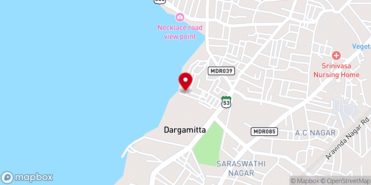Map showing location of Hebron Believers Assemblies Of India (HBA India)