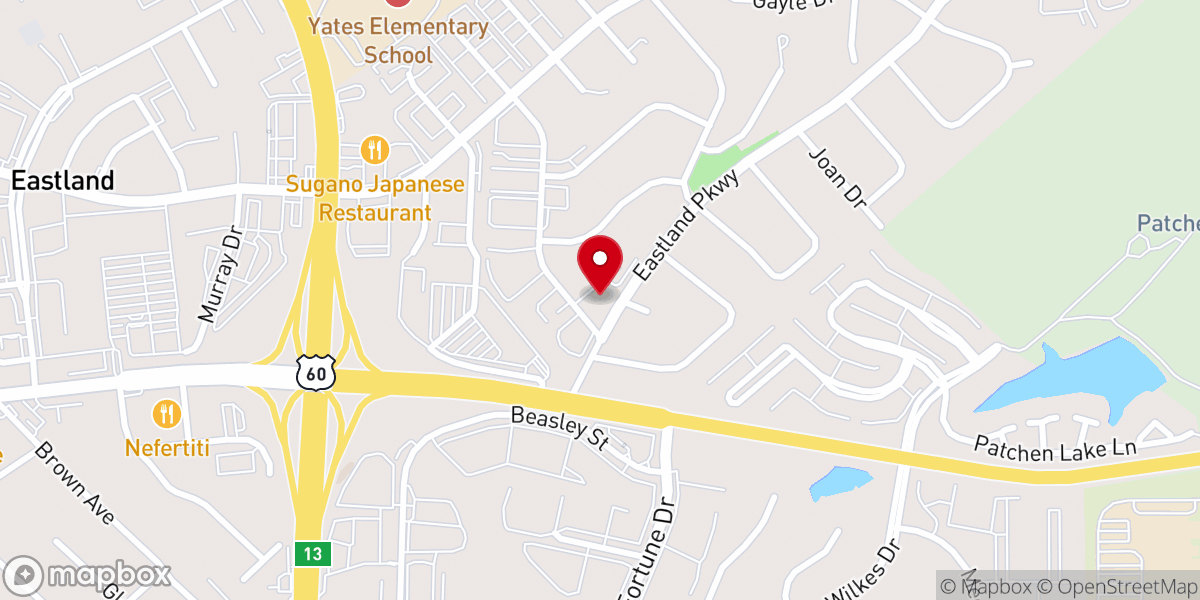 Map showing location of Greater New Hope Christian Center