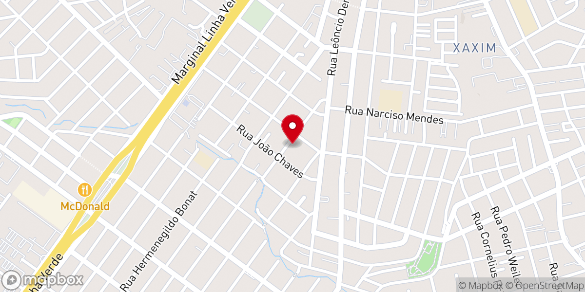 Map showing location of Igreja Pentecostal Unida do Brasil - IPUB Xaxim
