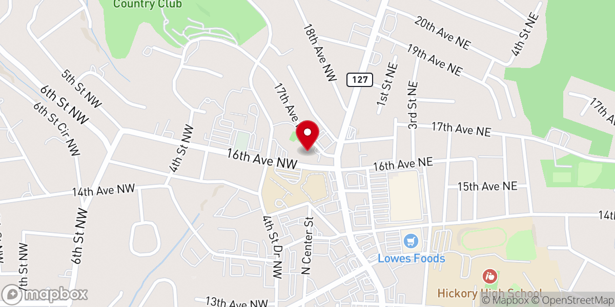 Map showing location of Saint Luke's United Methodist Church