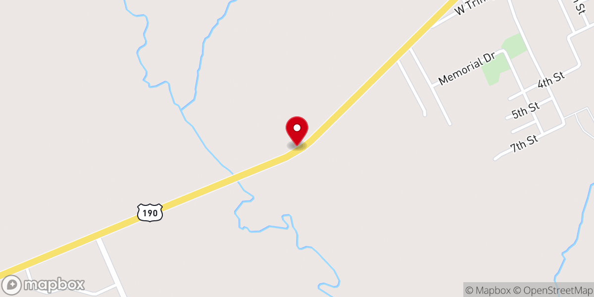 Map showing location of St Thomas Ame Church
