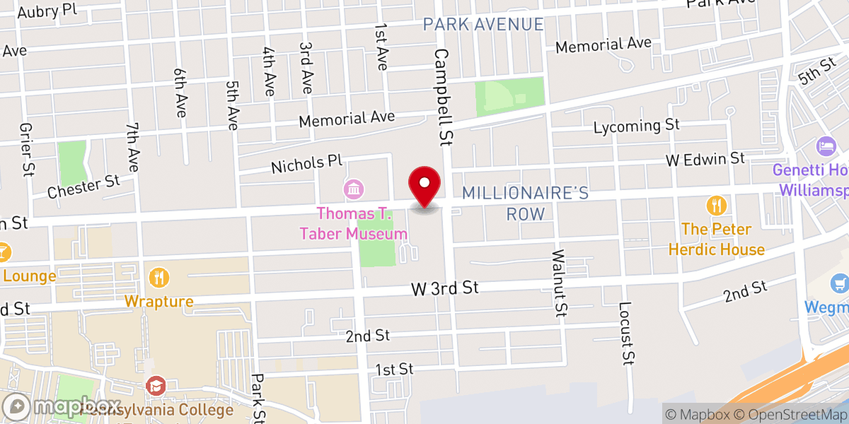 Map showing location of Covenant-Central Church