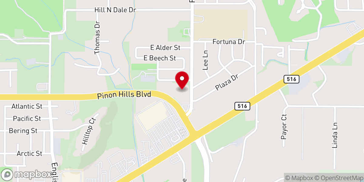 Map showing location of Pinon Hills Seventh-day Adventist Church